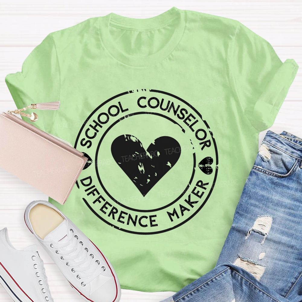 School Counselor Difference Maker Teacher T-shirt