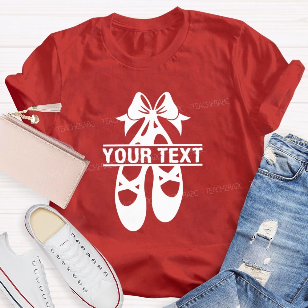 Personalized Name Spinning Ballet Teacher T-Shirt
