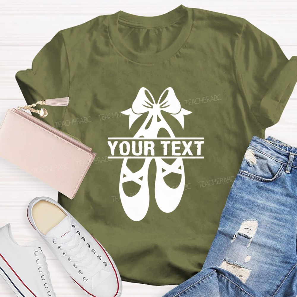 Personalized Name Spinning Ballet Teacher T-Shirt