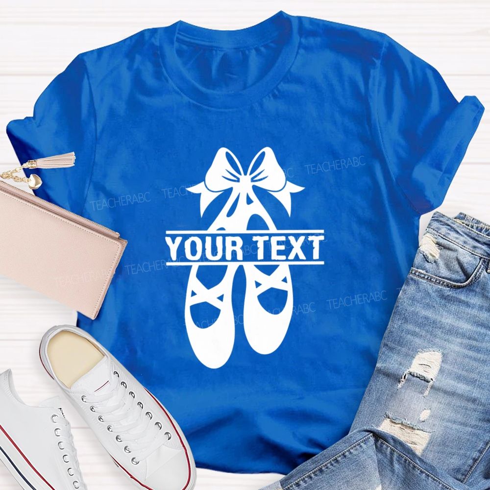 Personalized Name Spinning Ballet Teacher T-Shirt