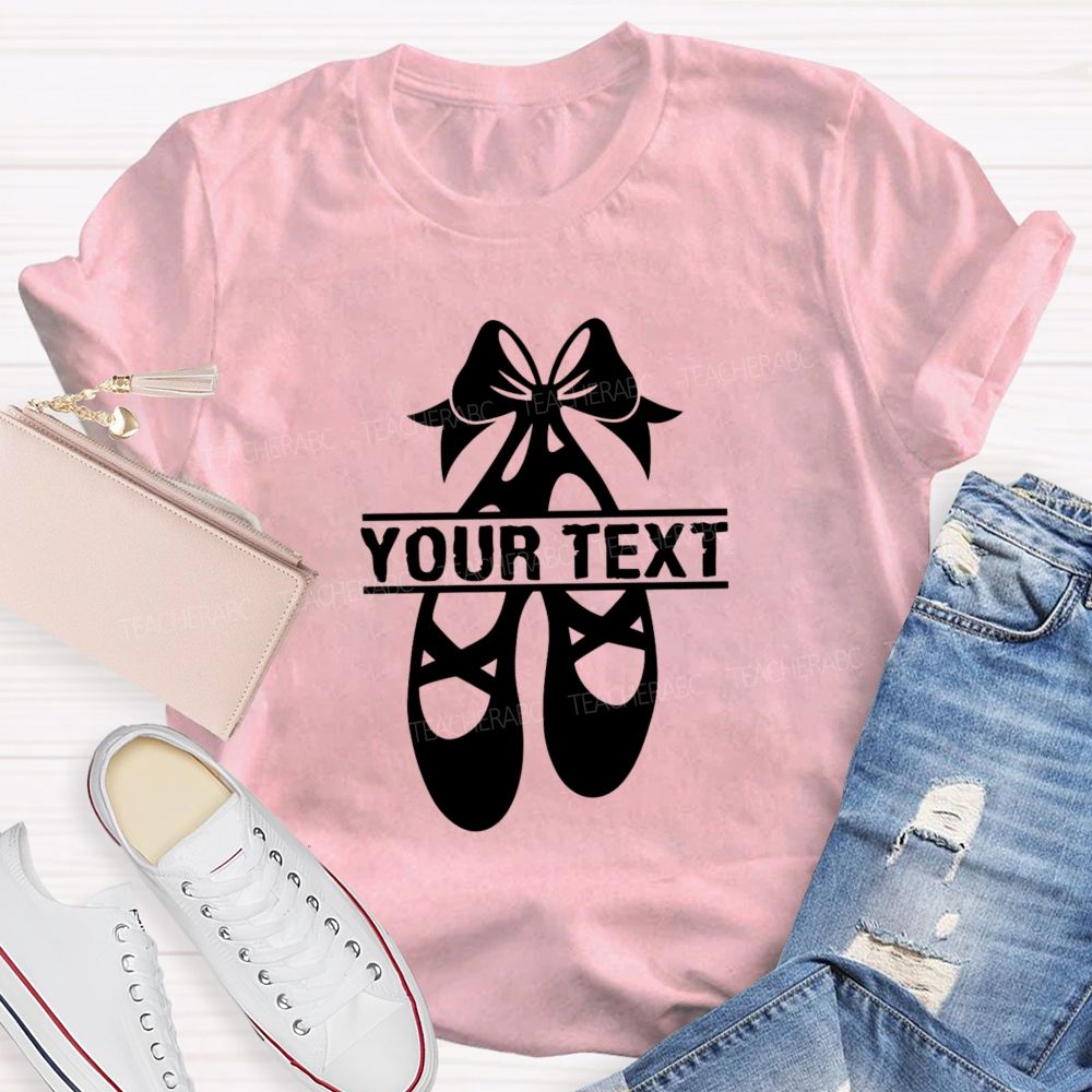 Personalized Name Spinning Ballet Teacher T-Shirt