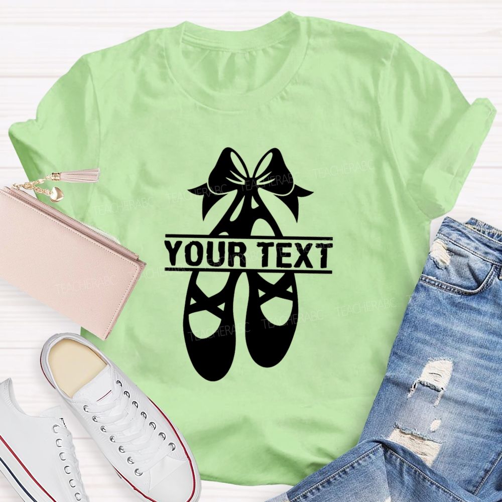 Personalized Name Spinning Ballet Teacher T-Shirt