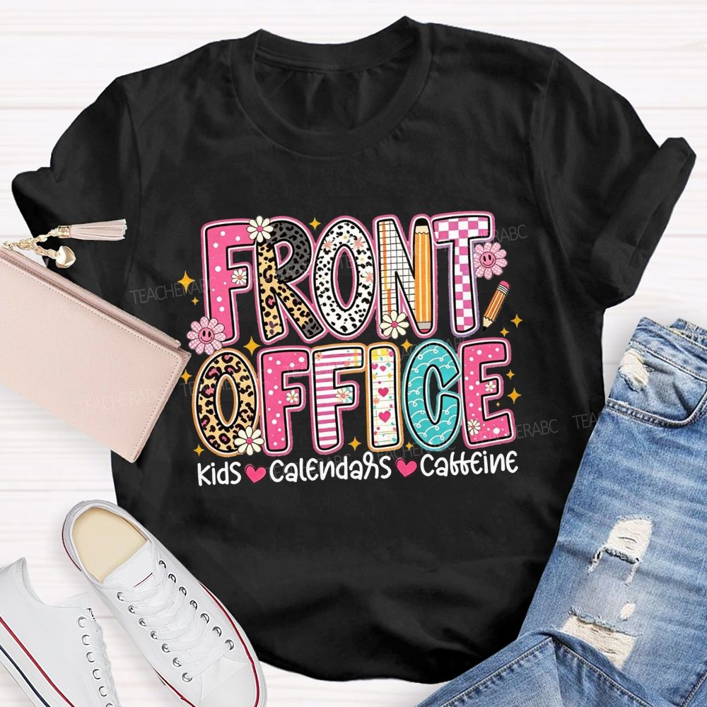 Front Office Kids Calendars Caffeine T-shirt