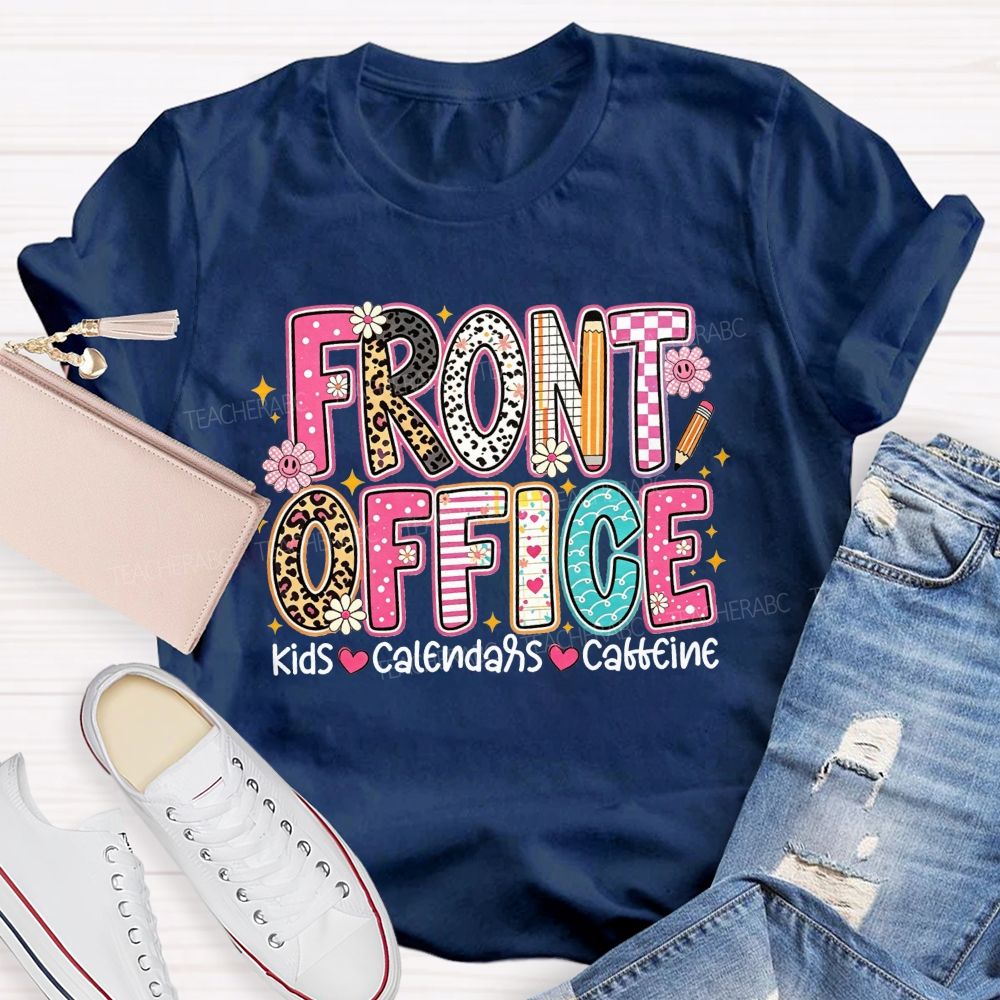 Front Office Kids Calendars Caffeine T-shirt