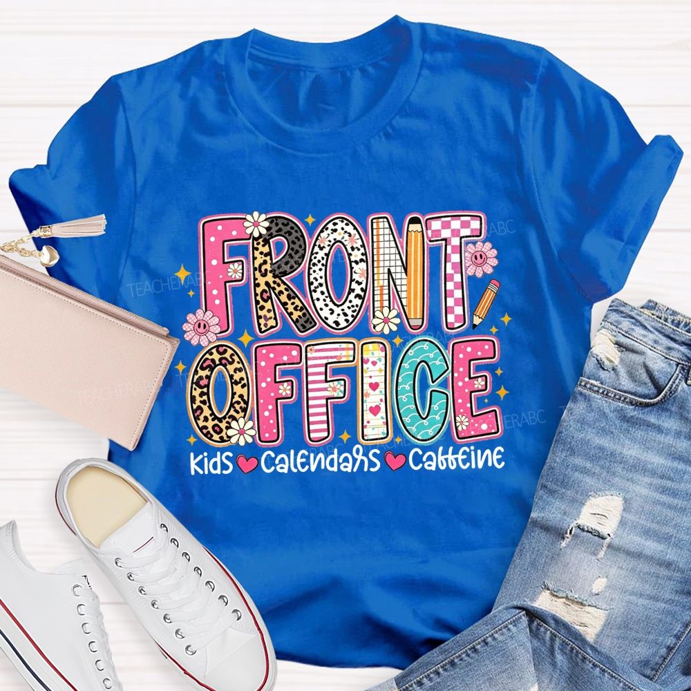 Front Office Kids Calendars Caffeine T-shirt