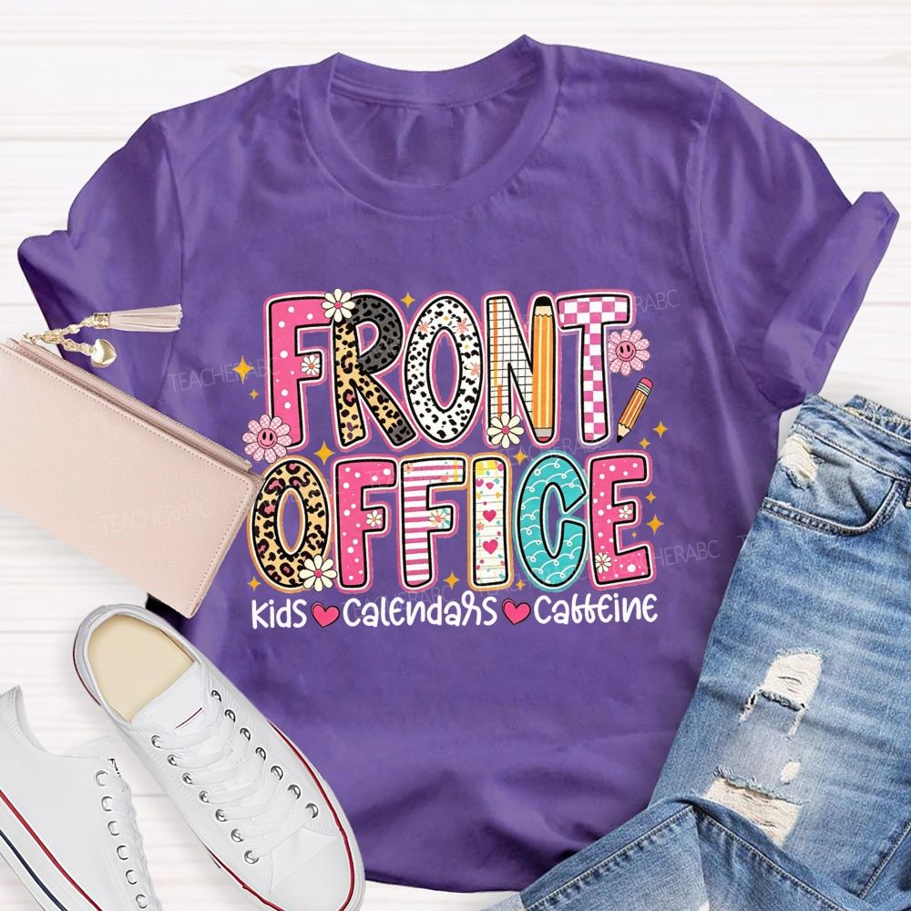 Front Office Kids Calendars Caffeine T-shirt