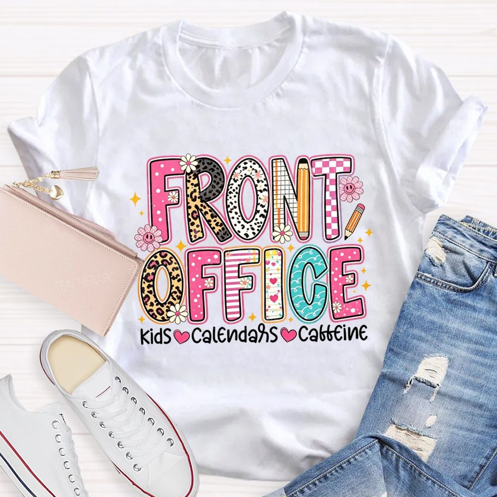 Front Office Kids Calendars Caffeine T-shirt