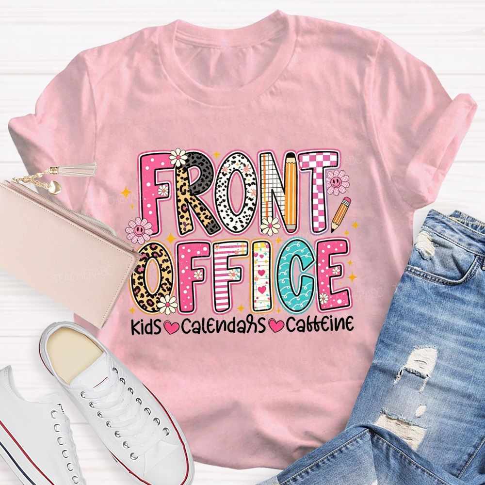 Front Office Kids Calendars Caffeine T-shirt