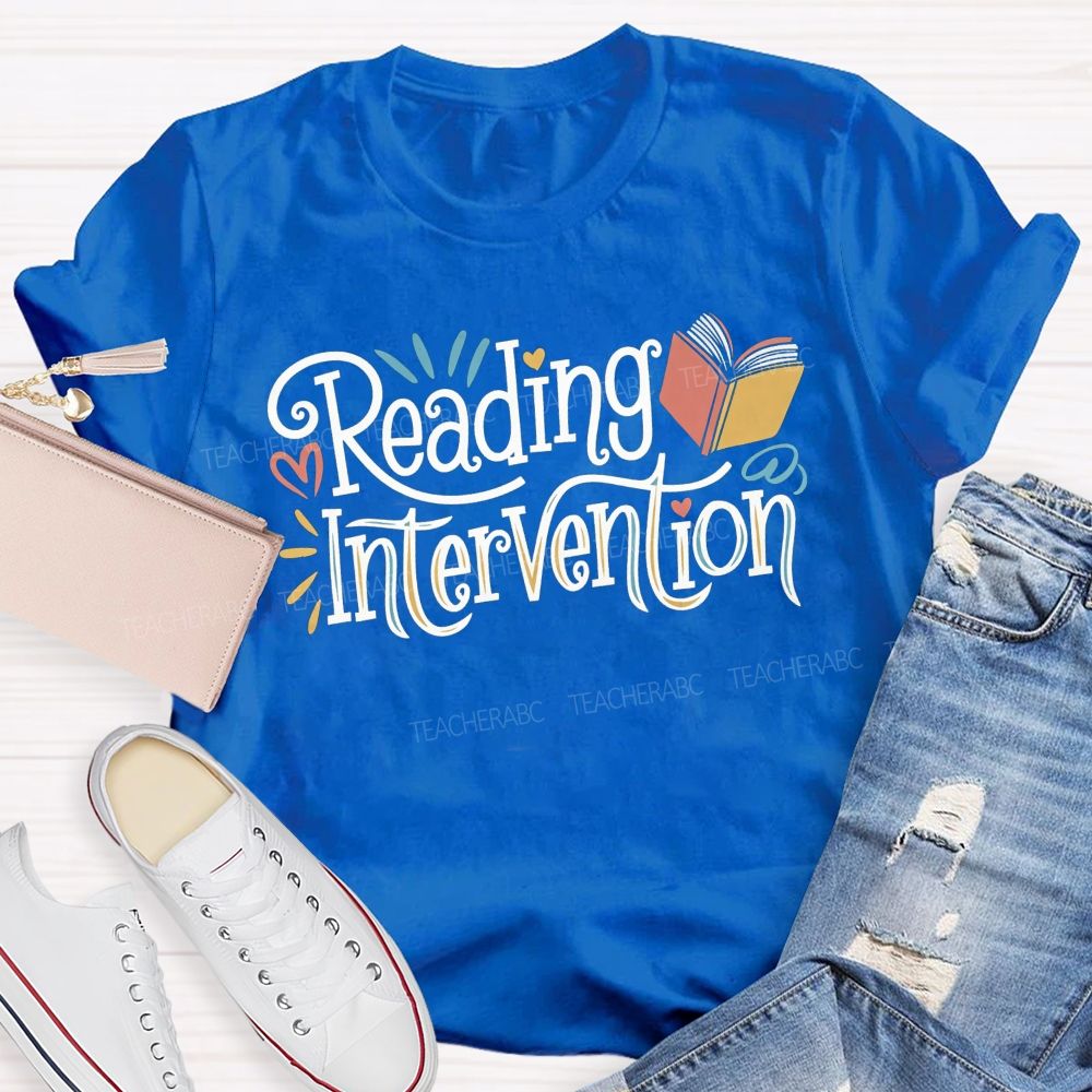 Reading Intervention Every Book Matters In Reading Intervention Teacher T-shirt