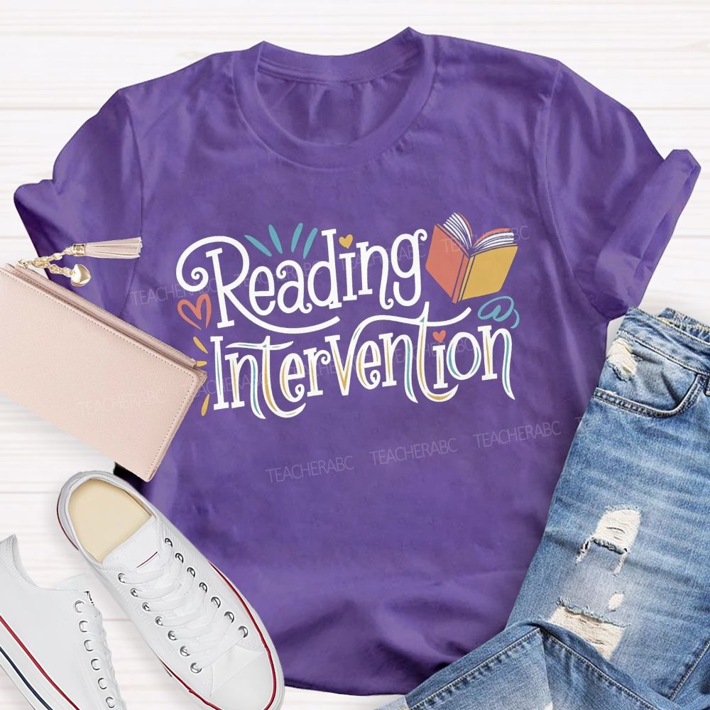 Reading Intervention Every Book Matters In Reading Intervention Teacher T-shirt