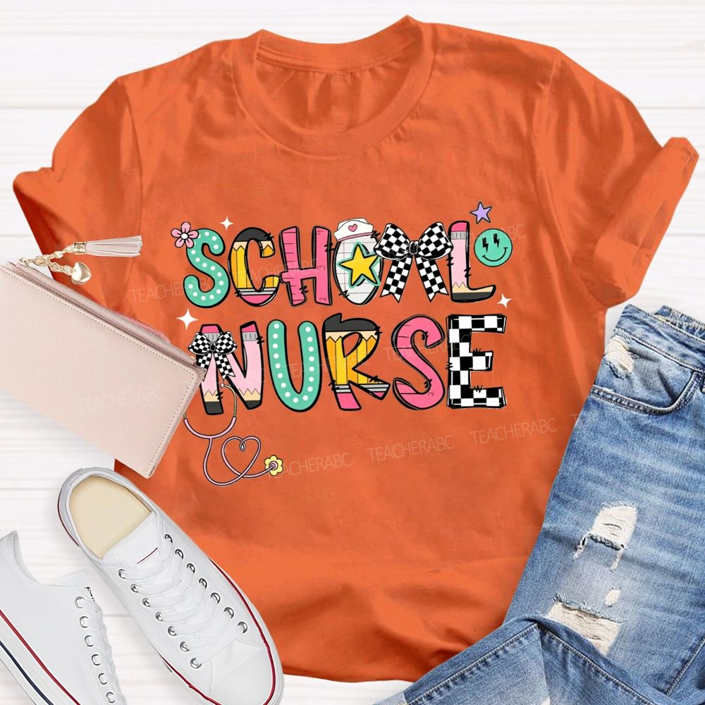 School Nurse Keeping Kids Safe At School T-shirt