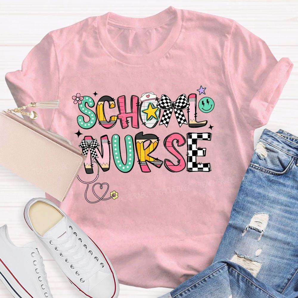 School Nurse Keeping Kids Safe At School T-shirt