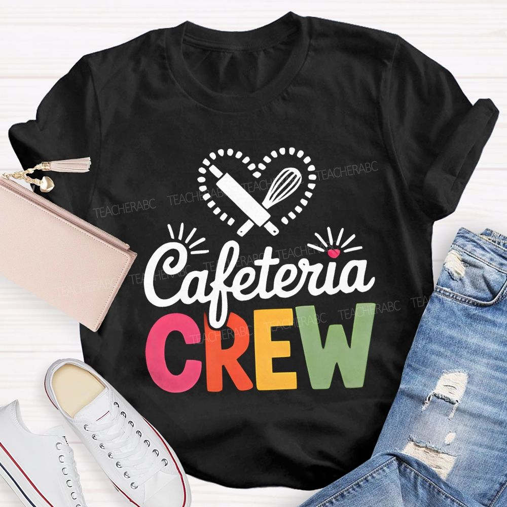 Cafeteria Crew Rolling Pin Whisk Heart T-shirt