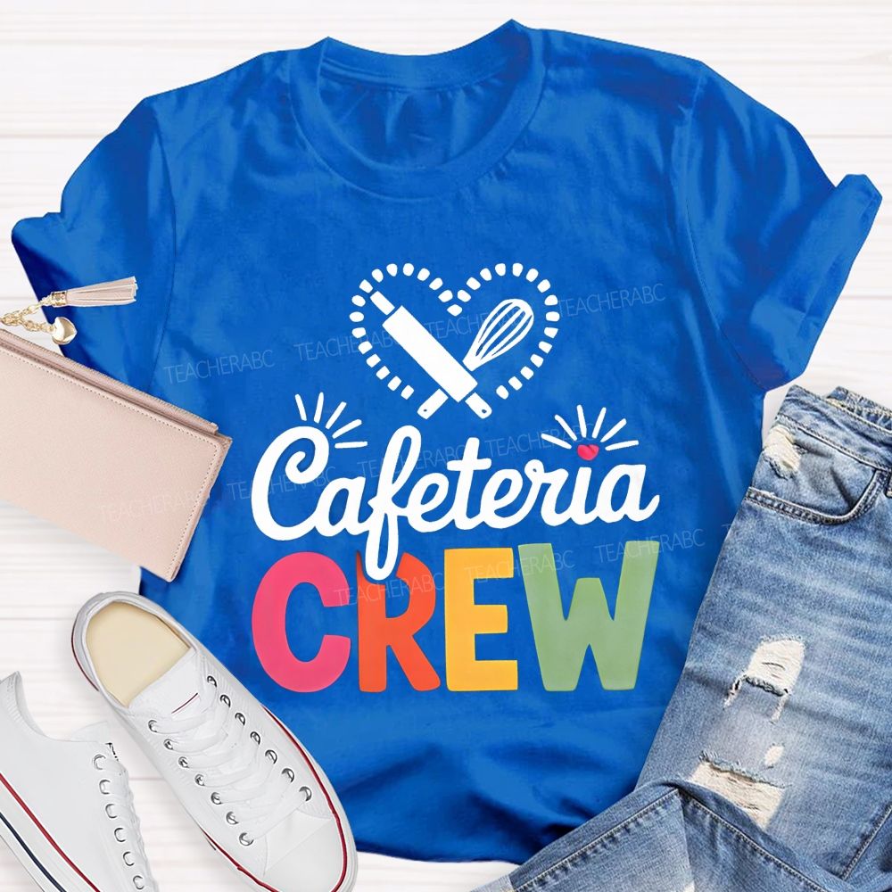 Cafeteria Crew Rolling Pin Whisk Heart T-shirt