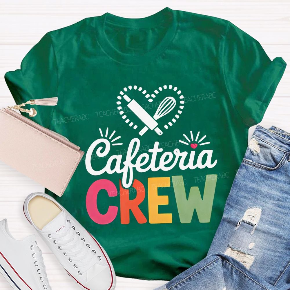 Cafeteria Crew Rolling Pin Whisk Heart T-shirt