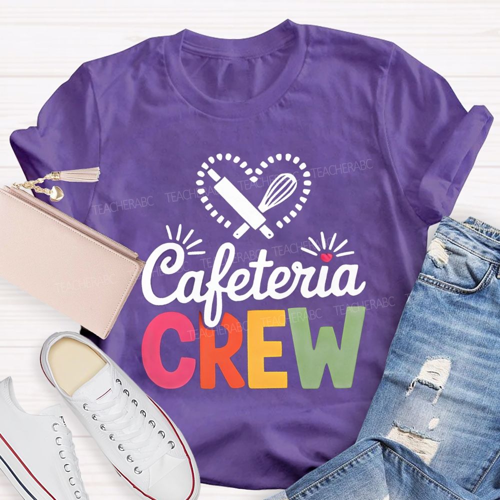 Cafeteria Crew Rolling Pin Whisk Heart T-shirt