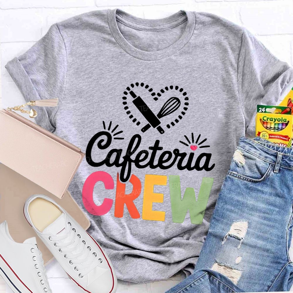 Cafeteria Crew Rolling Pin Whisk Heart T-shirt