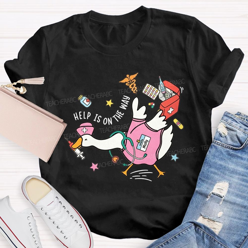 School Nurse Help Is On The Way With Medical Supplies T-shirt