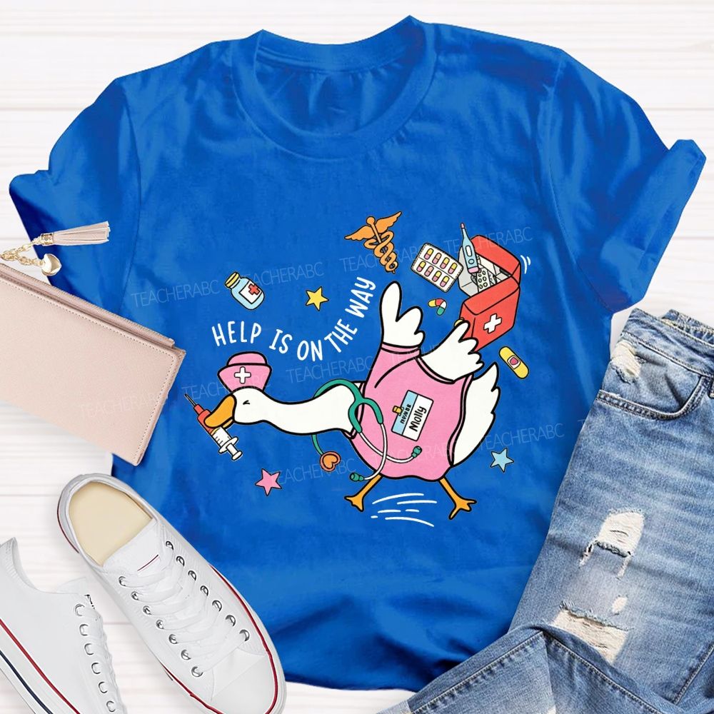 School Nurse Help Is On The Way With Medical Supplies T-shirt