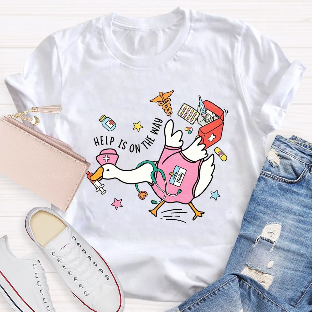 School Nurse Help Is On The Way With Medical Supplies T-shirt