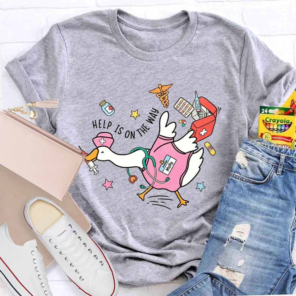 School Nurse Help Is On The Way With Medical Supplies T-shirt