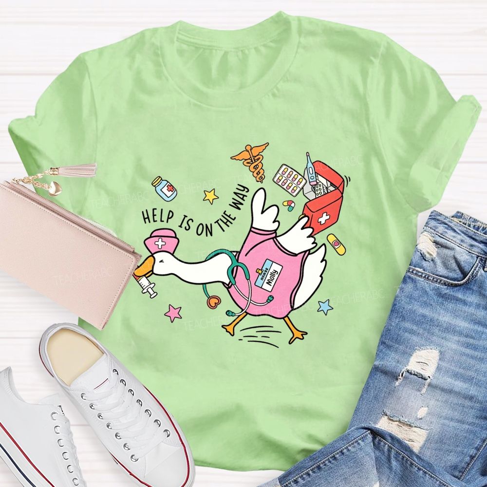 School Nurse Help Is On The Way With Medical Supplies T-shirt