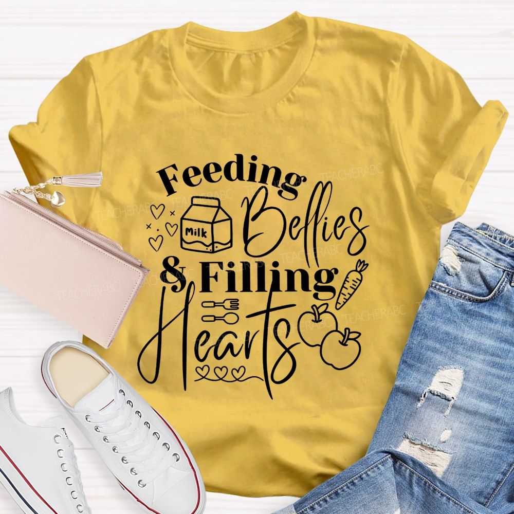 Feeding Bellies And Filling Hearts T-shirt