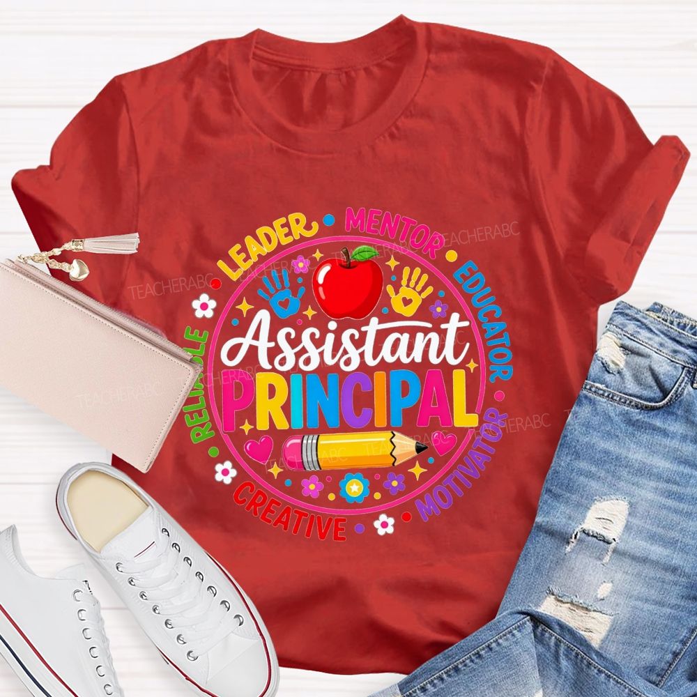 Assistant Principal Leader Mentor Educator Circle Teacher T-shirt
