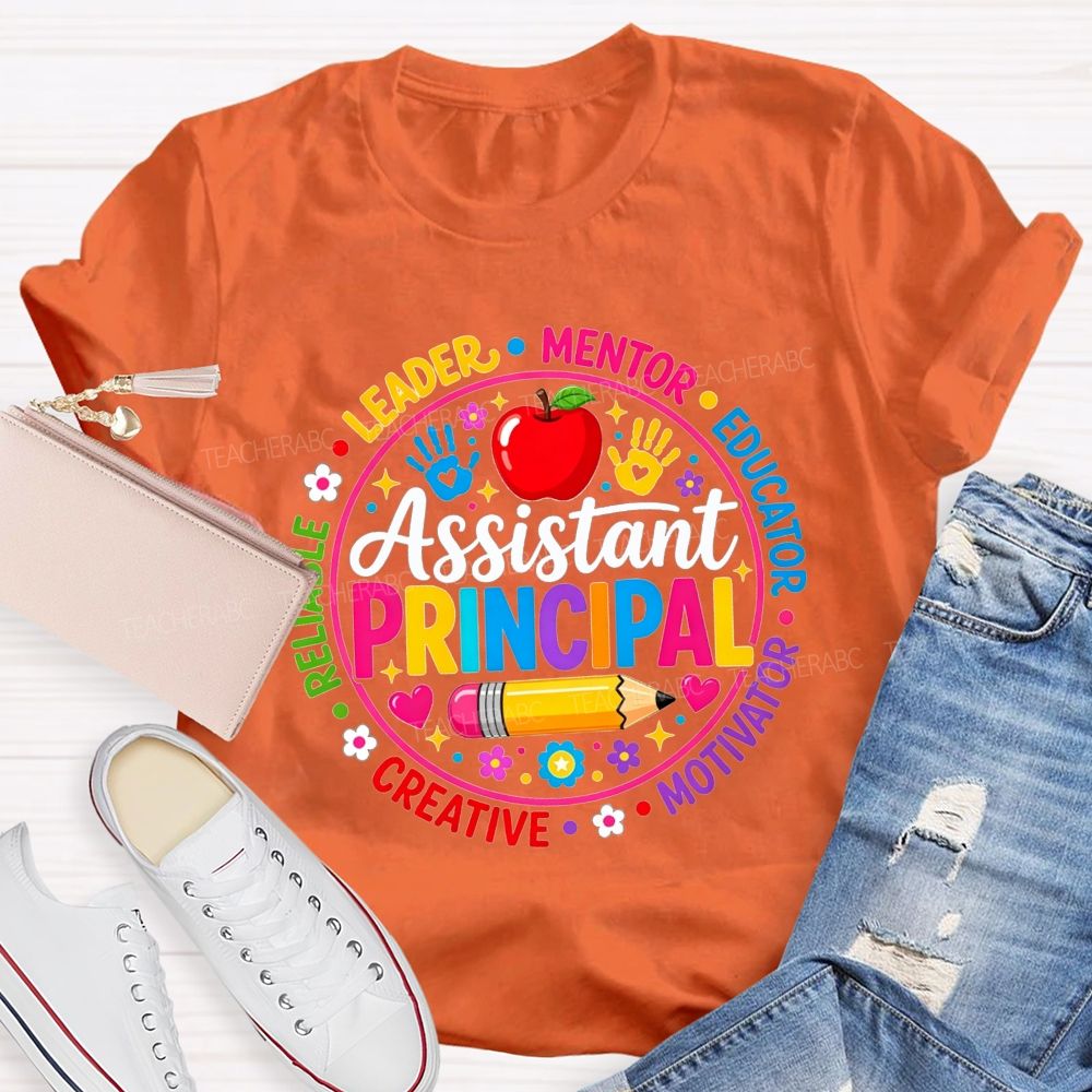 Assistant Principal Leader Mentor Educator Circle Teacher T-shirt