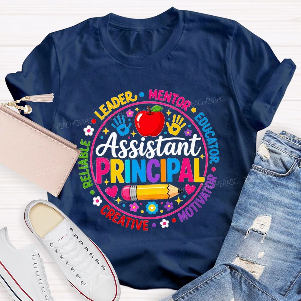 Assistant Principal Leader Mentor Educator Circle Teacher T-shirt