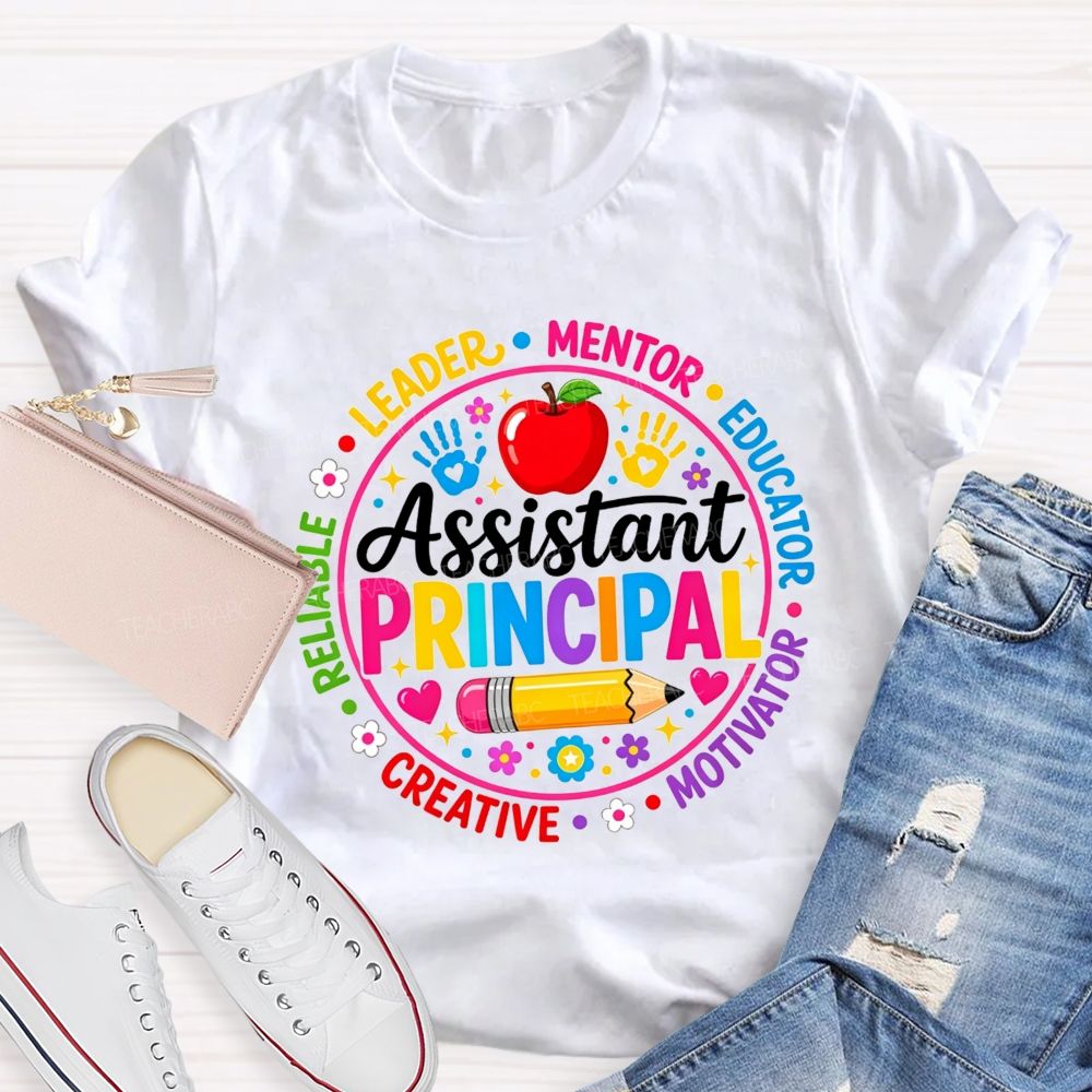 Assistant Principal Leader Mentor Educator Circle Teacher T-shirt