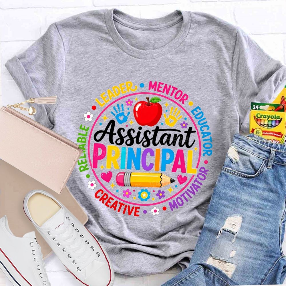 Assistant Principal Leader Mentor Educator Circle Teacher T-shirt