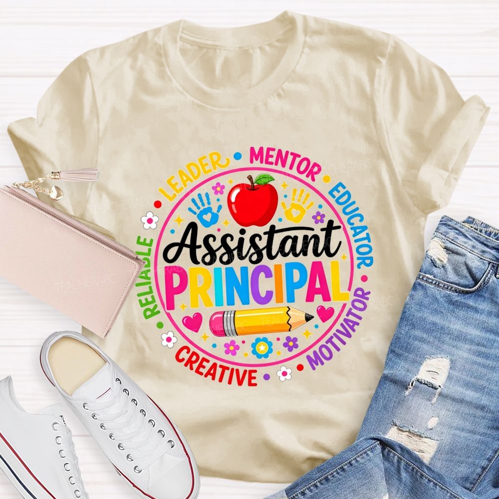 Assistant Principal Leader Mentor Educator Circle Teacher T-shirt