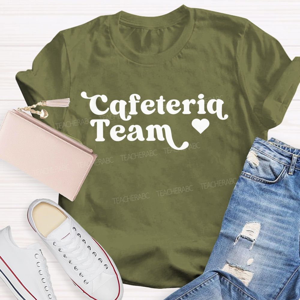 School Cafeteria Team Staff Matching T-shirt