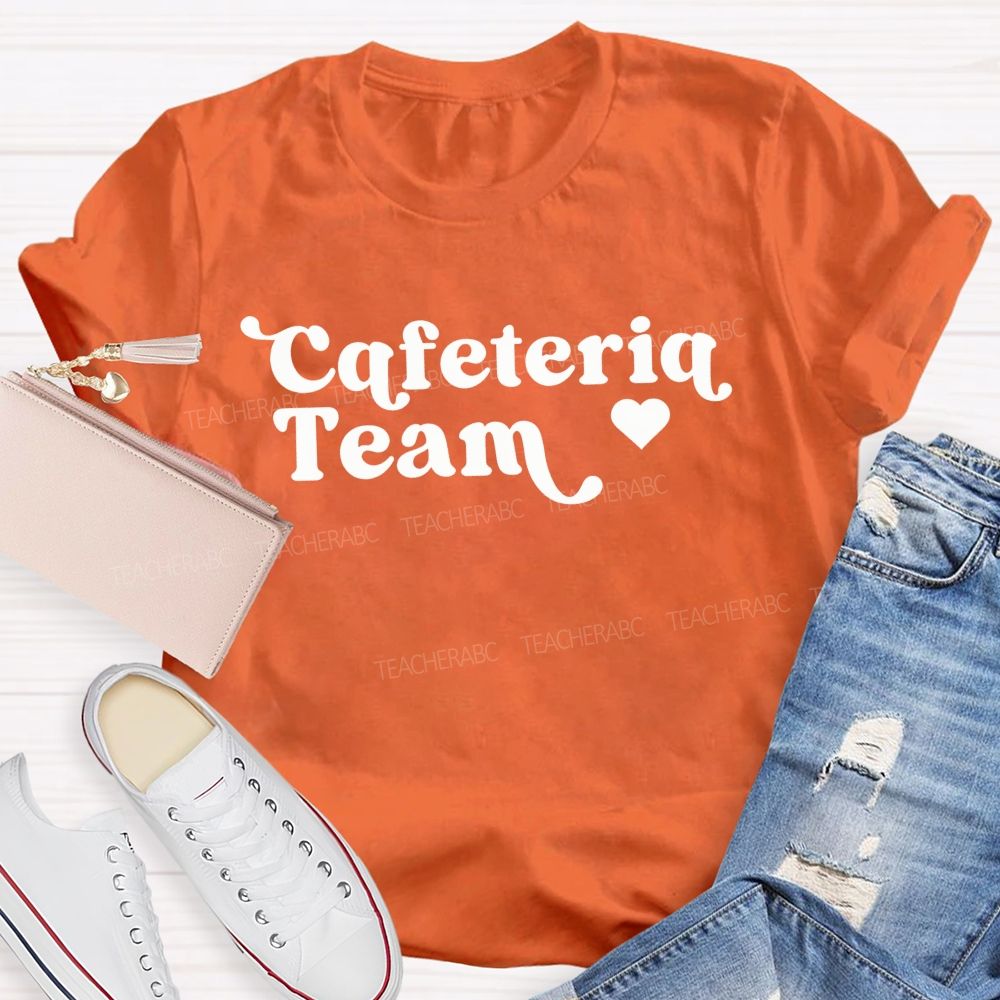 School Cafeteria Team Staff Matching T-shirt