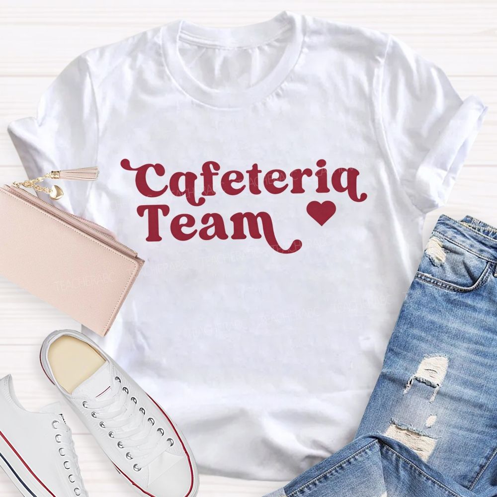 School Cafeteria Team Staff Matching T-shirt