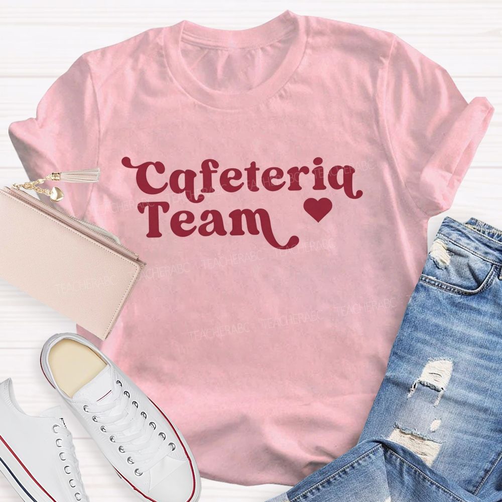 School Cafeteria Team Staff Matching T-shirt