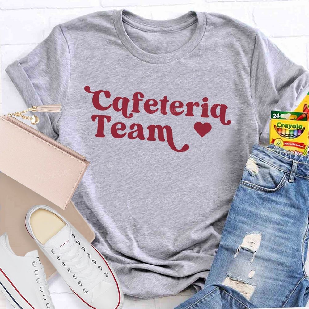 School Cafeteria Team Staff Matching T-shirt