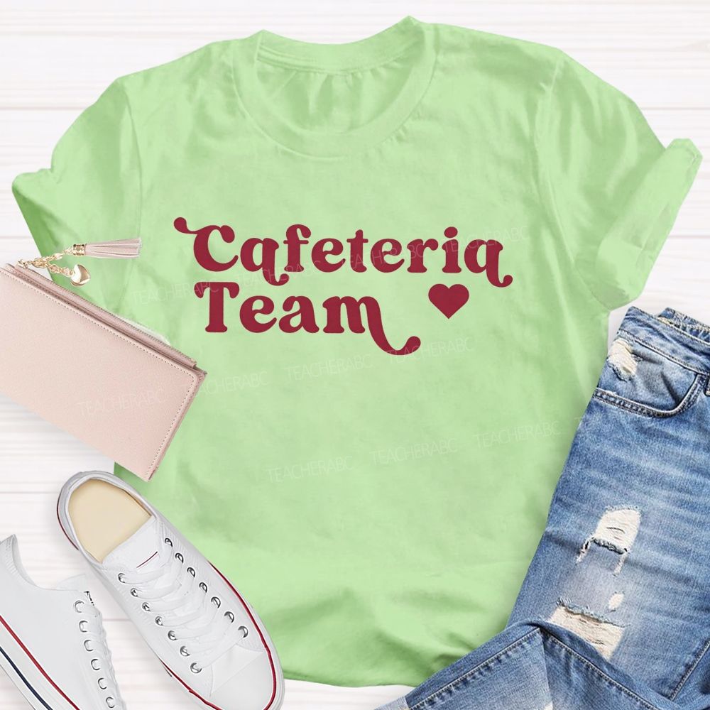 School Cafeteria Team Staff Matching T-shirt