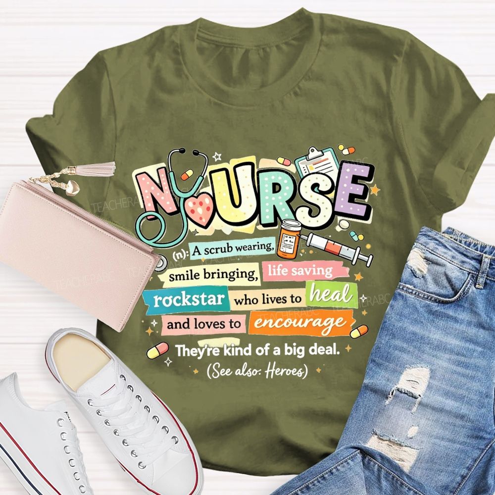 School Nurse Definition Healthcare Worker T-shirt