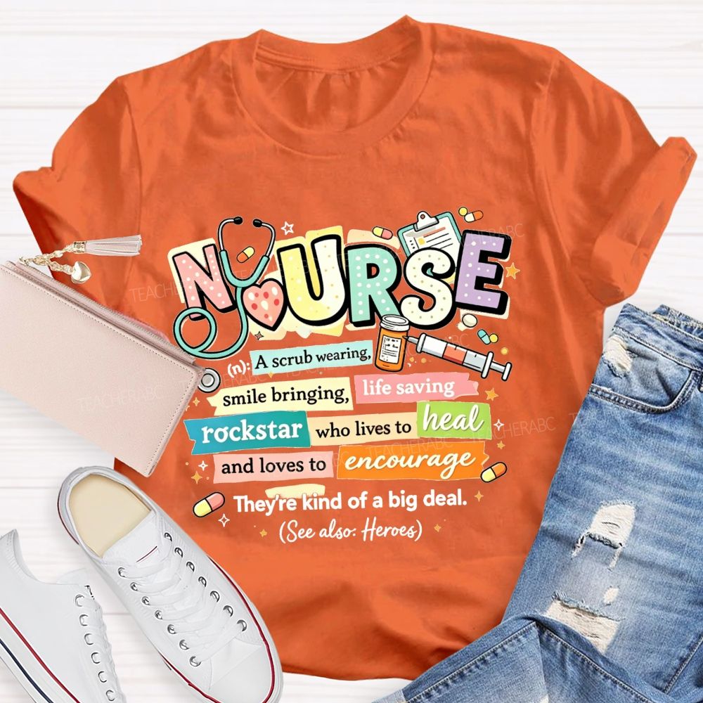 School Nurse Definition Healthcare Worker T-shirt