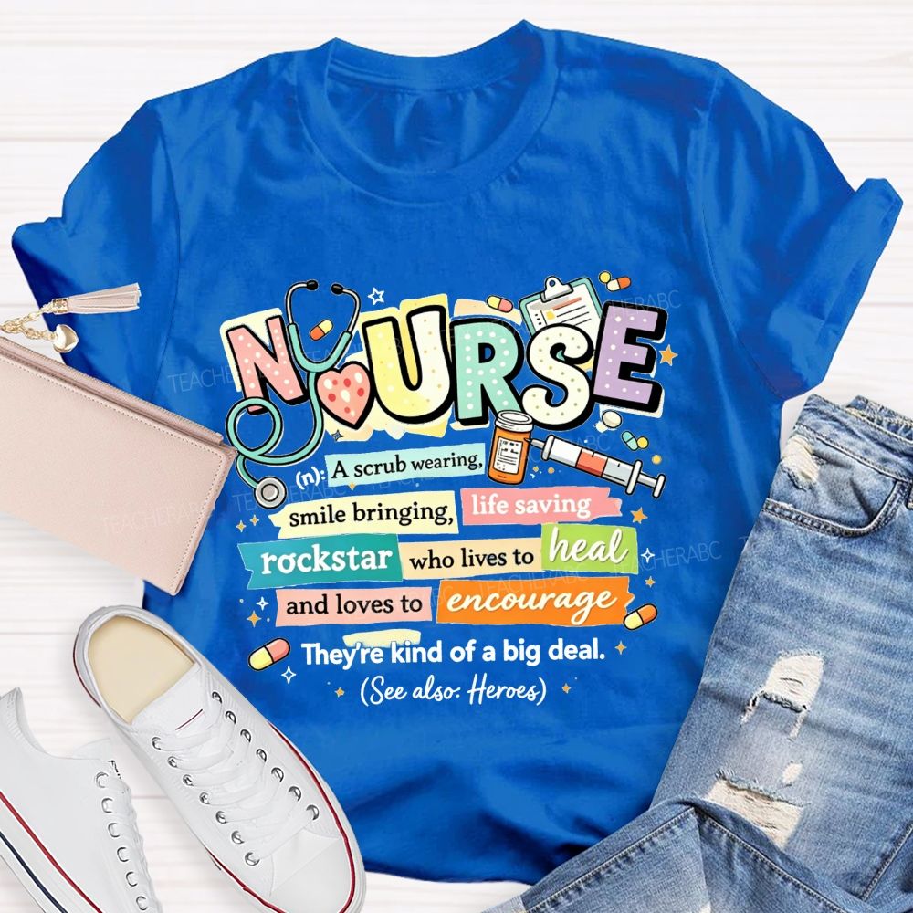 School Nurse Definition Healthcare Worker T-shirt