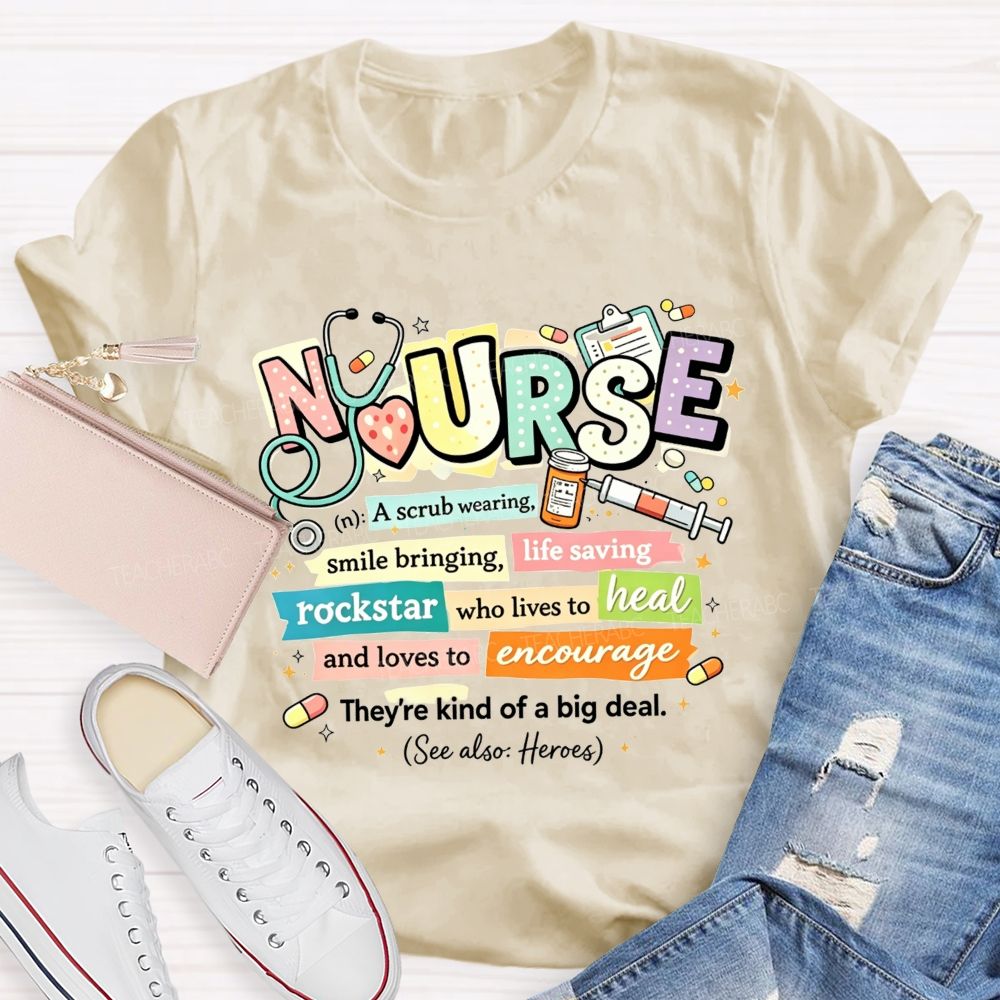 School Nurse Definition Healthcare Worker T-shirt