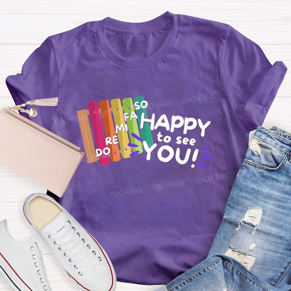 Do Re Mi Happy To See You Teacher T-shirt