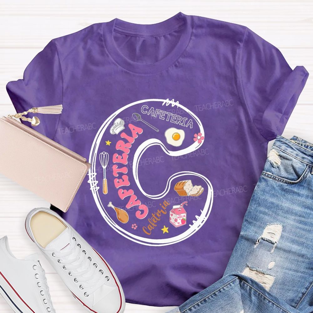 Cafeteria Back To School Milk Bread Teacher T-Shirt