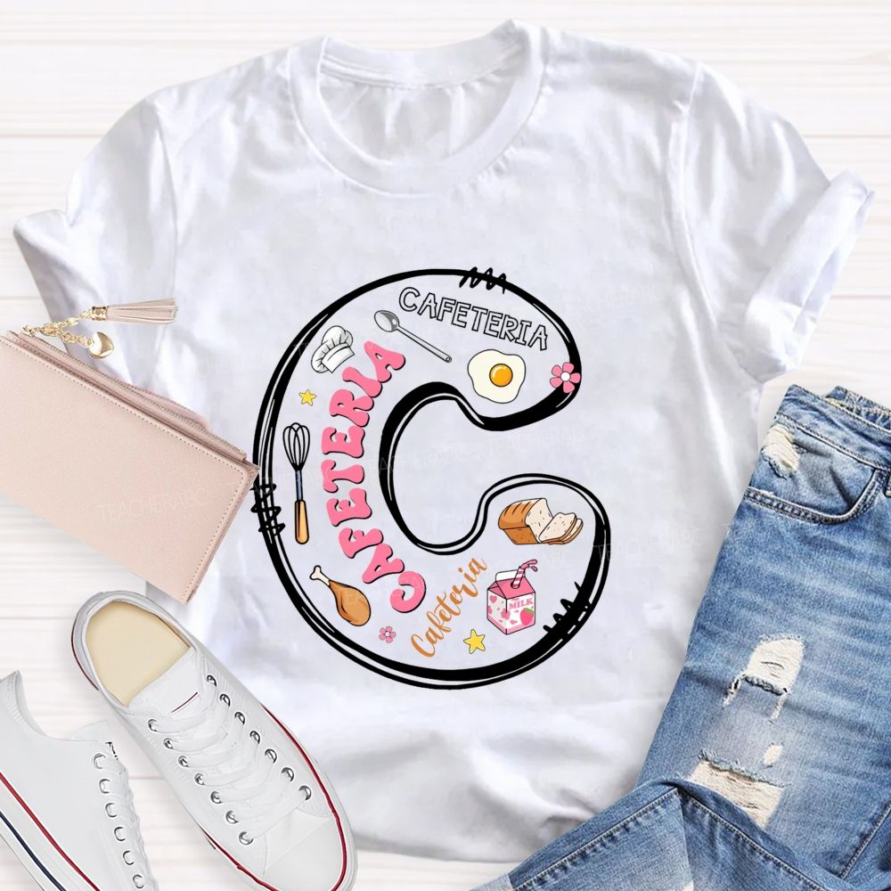 Cafeteria Back To School Milk Bread Teacher T-Shirt