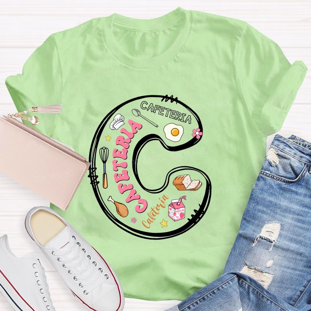 Cafeteria Back To School Milk Bread Teacher T-Shirt