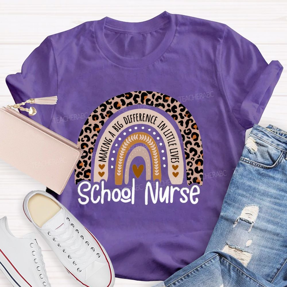School Nurse Making A Big Difference In Littlelives Teacher T-Shirt