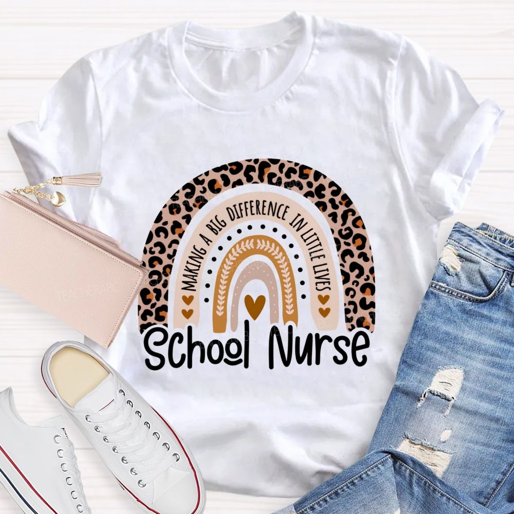 School Nurse Making A Big Difference In Littlelives Teacher T-Shirt
