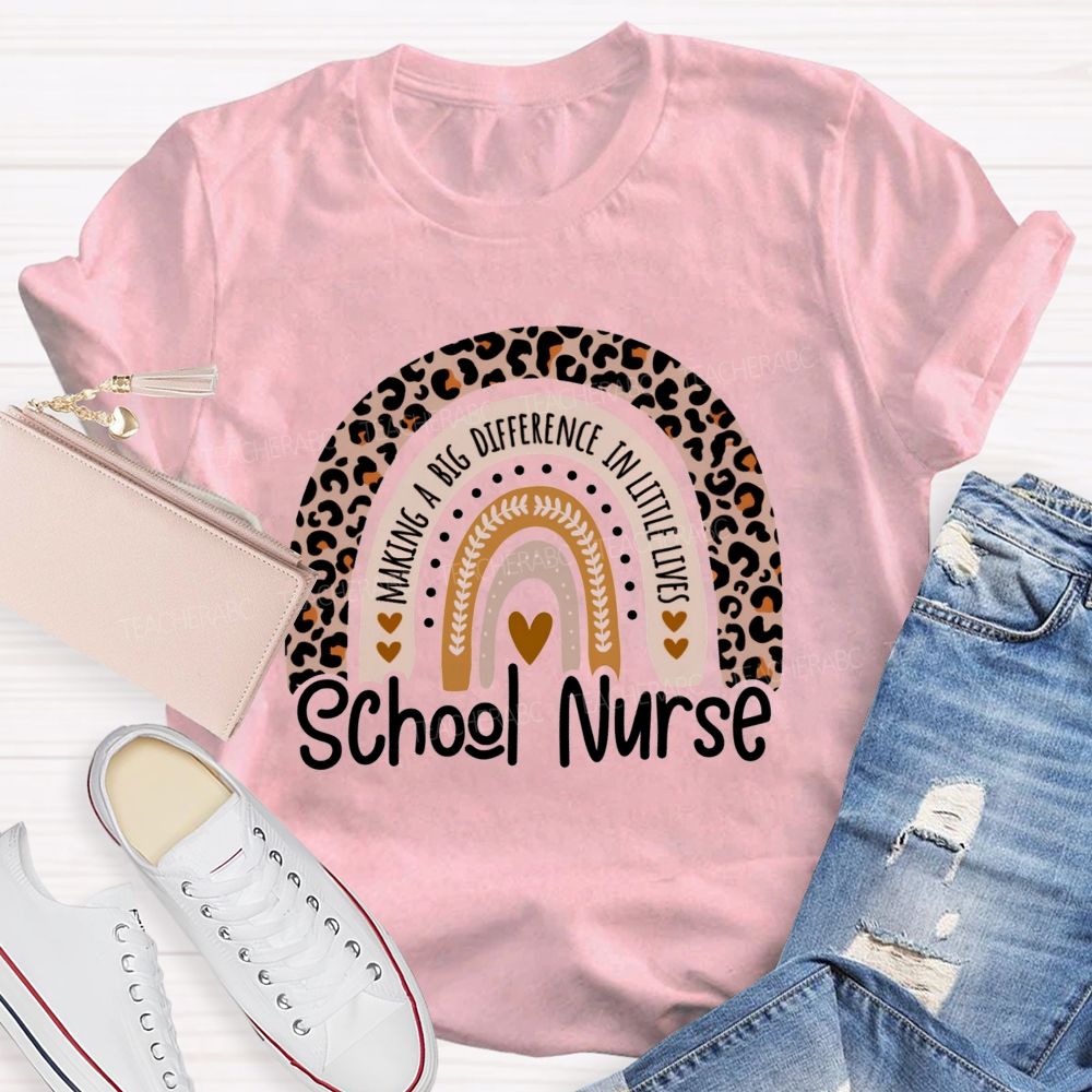 School Nurse Making A Big Difference In Littlelives Teacher T-Shirt